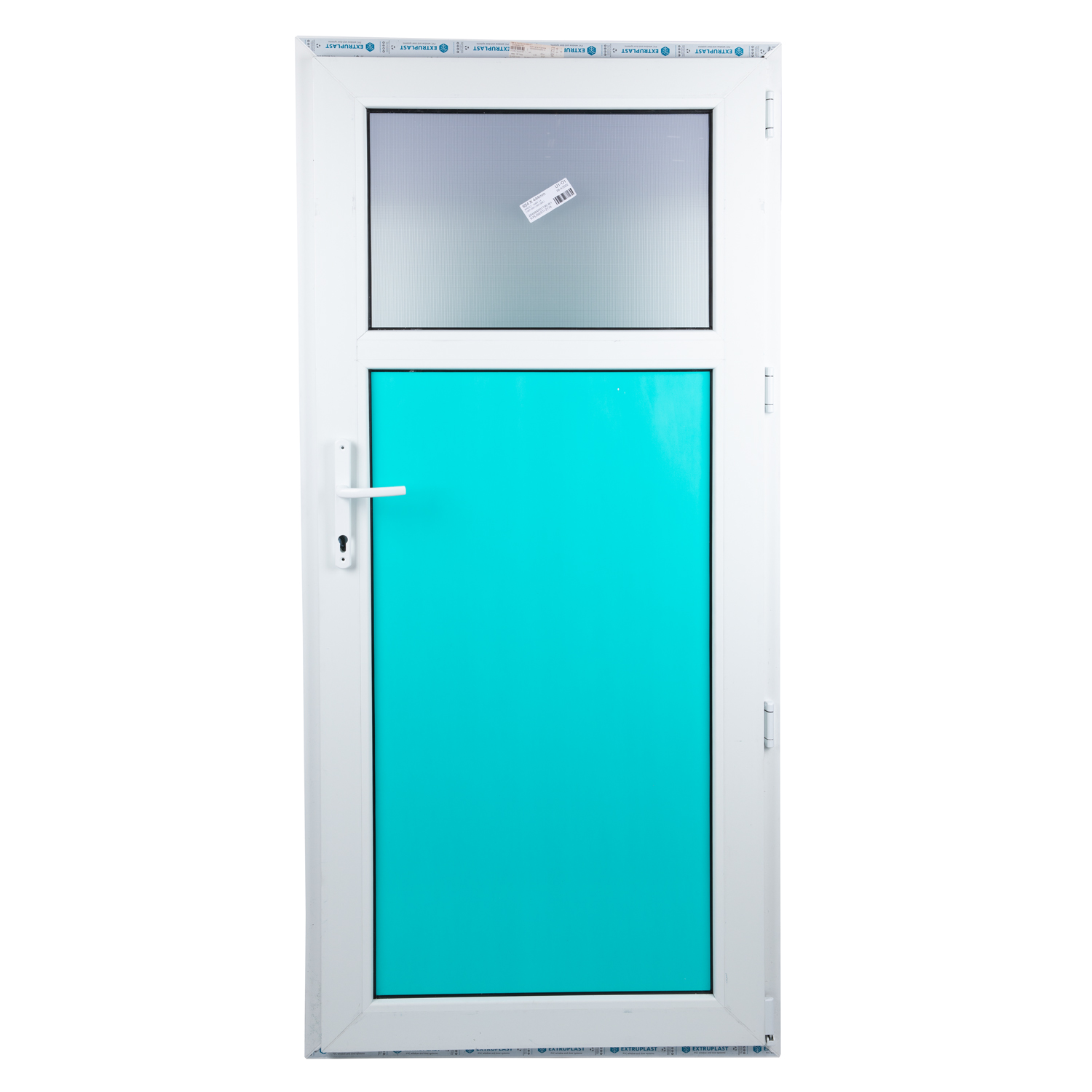Usa exterior FENSTERWELT, cu geam, 4 camere, 1/3, dreapta, PVC, 88 x 195 cm, alb