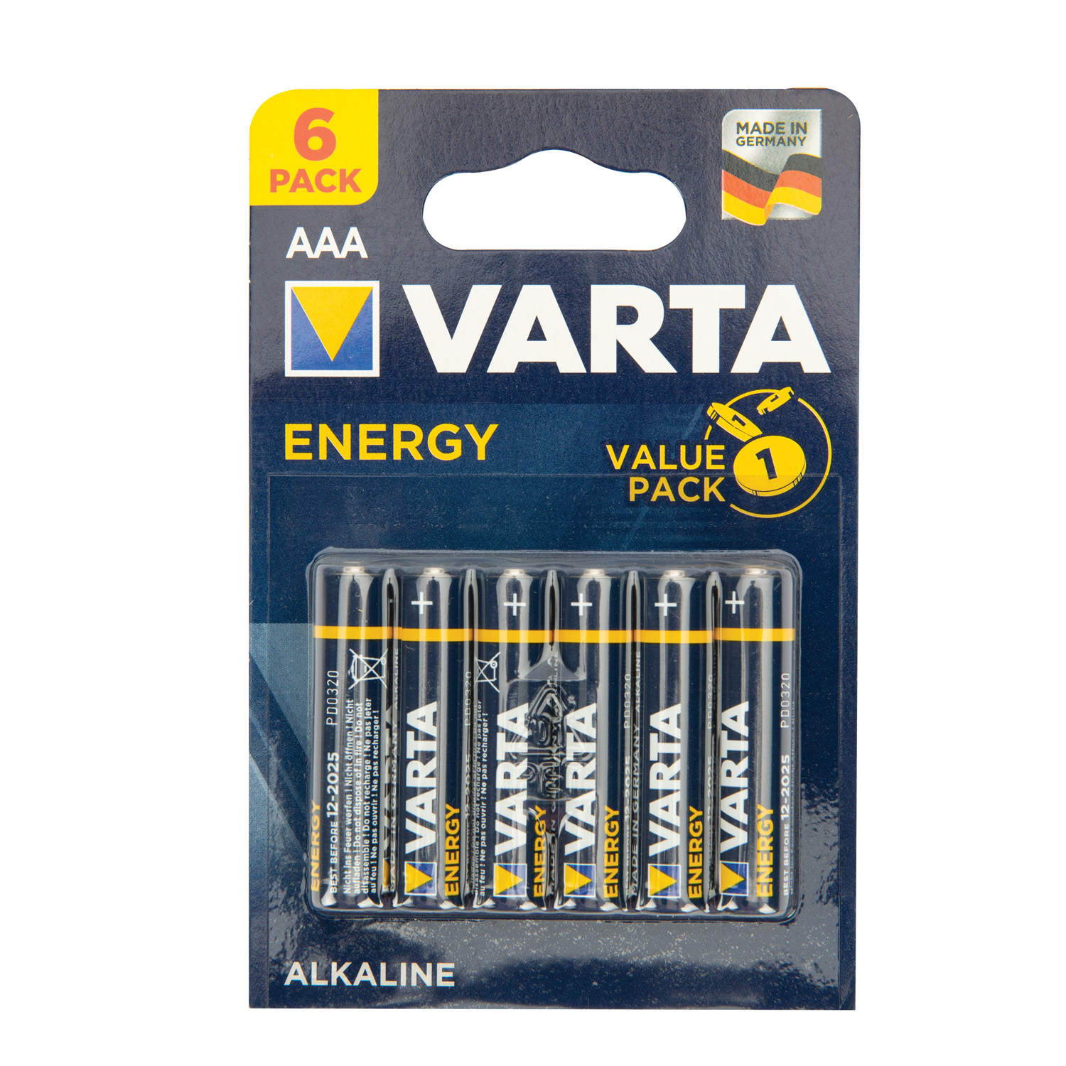 Set 6 baterii alcaline AAA Varta