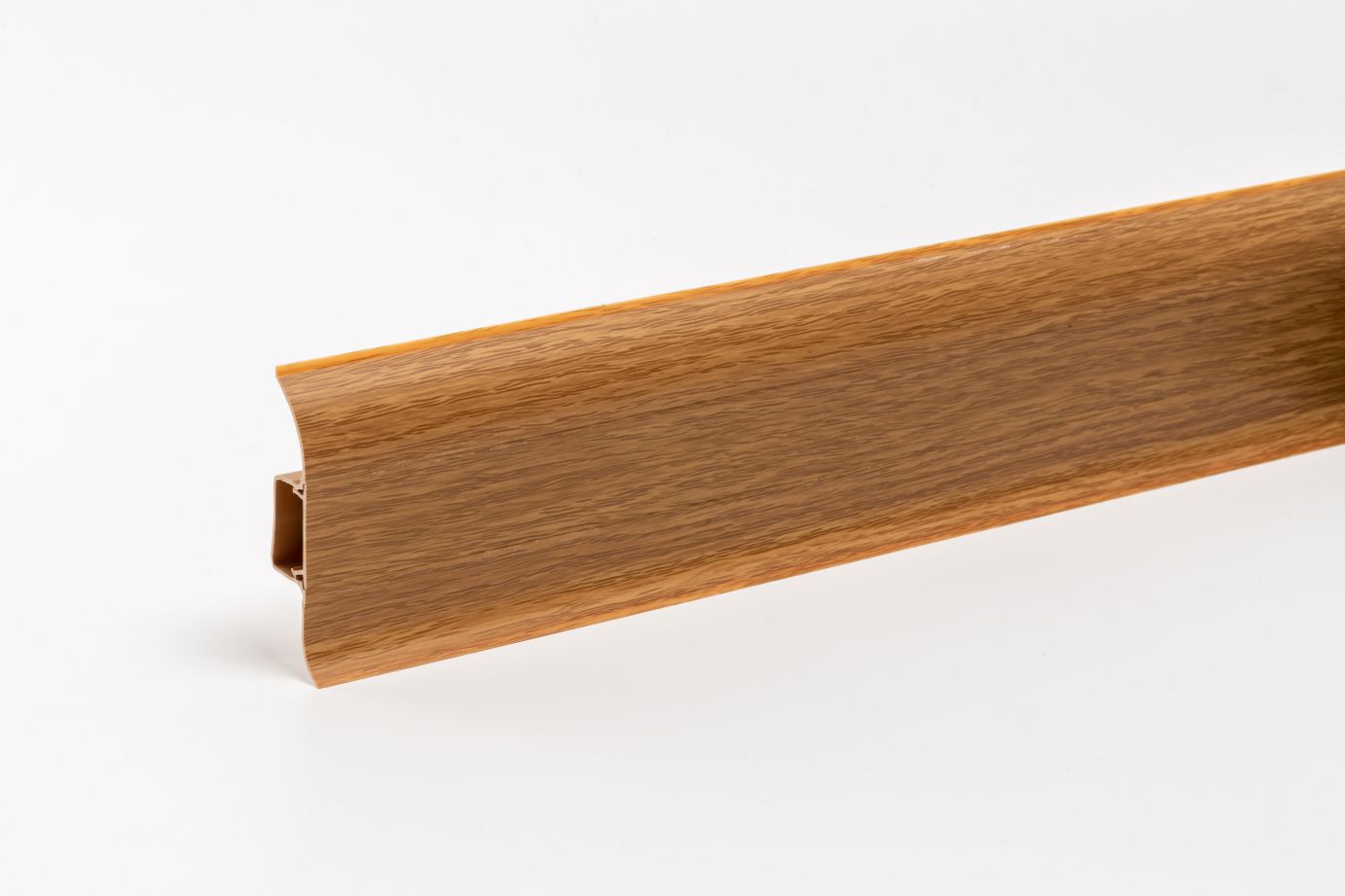 Plinta, PVC, 250 x 10 x 1.6 cm, stejar inchis