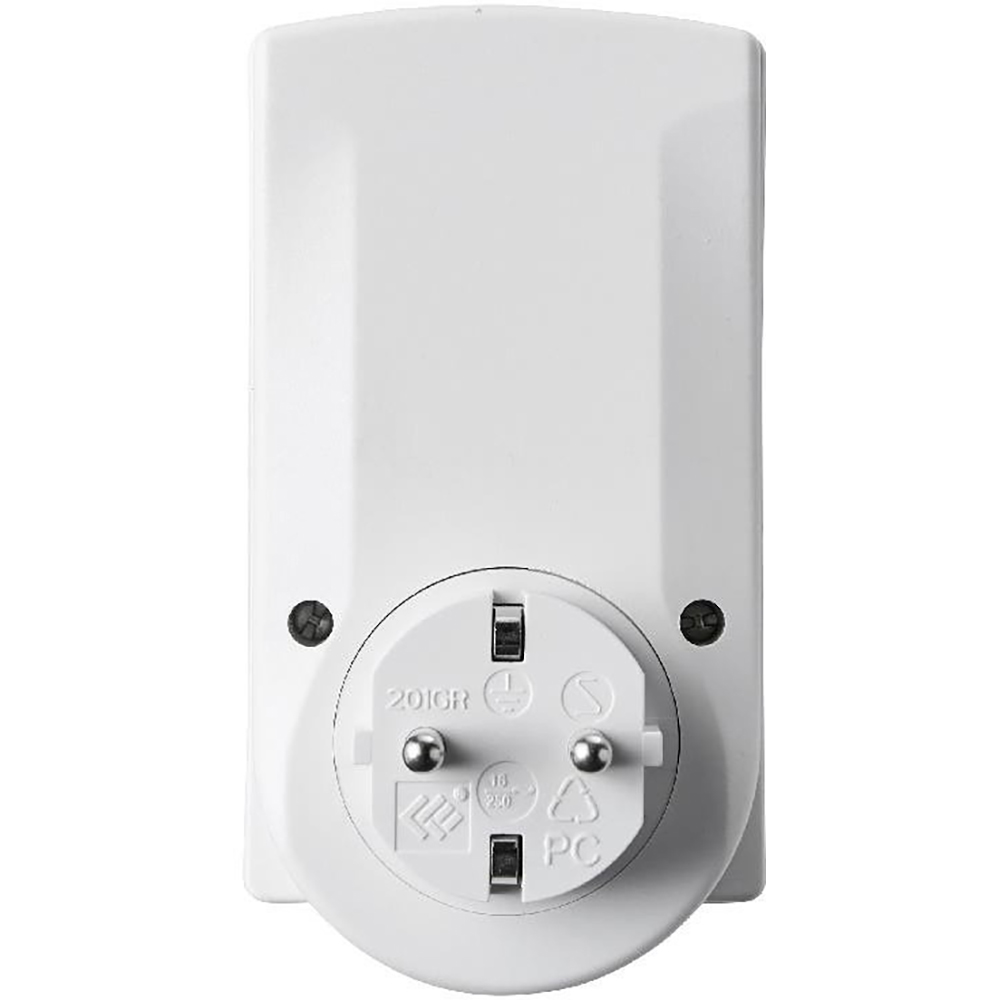 Priza cu control si masurare consum energie GOODHOME, ecran LCD, 3680W, ABS, alb