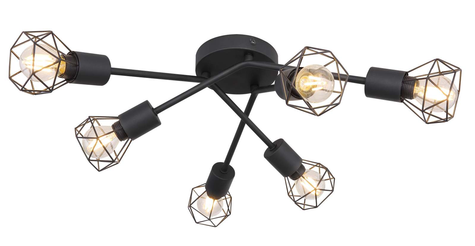 Plafoniera GLOBO Xara I 54802S-6, E14, 6 x 40W, IP20, negru