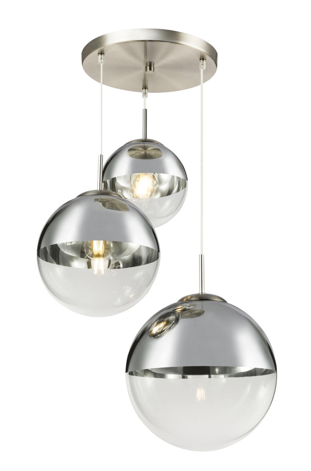 Pendul GLOBO, 40W, E27, nichel