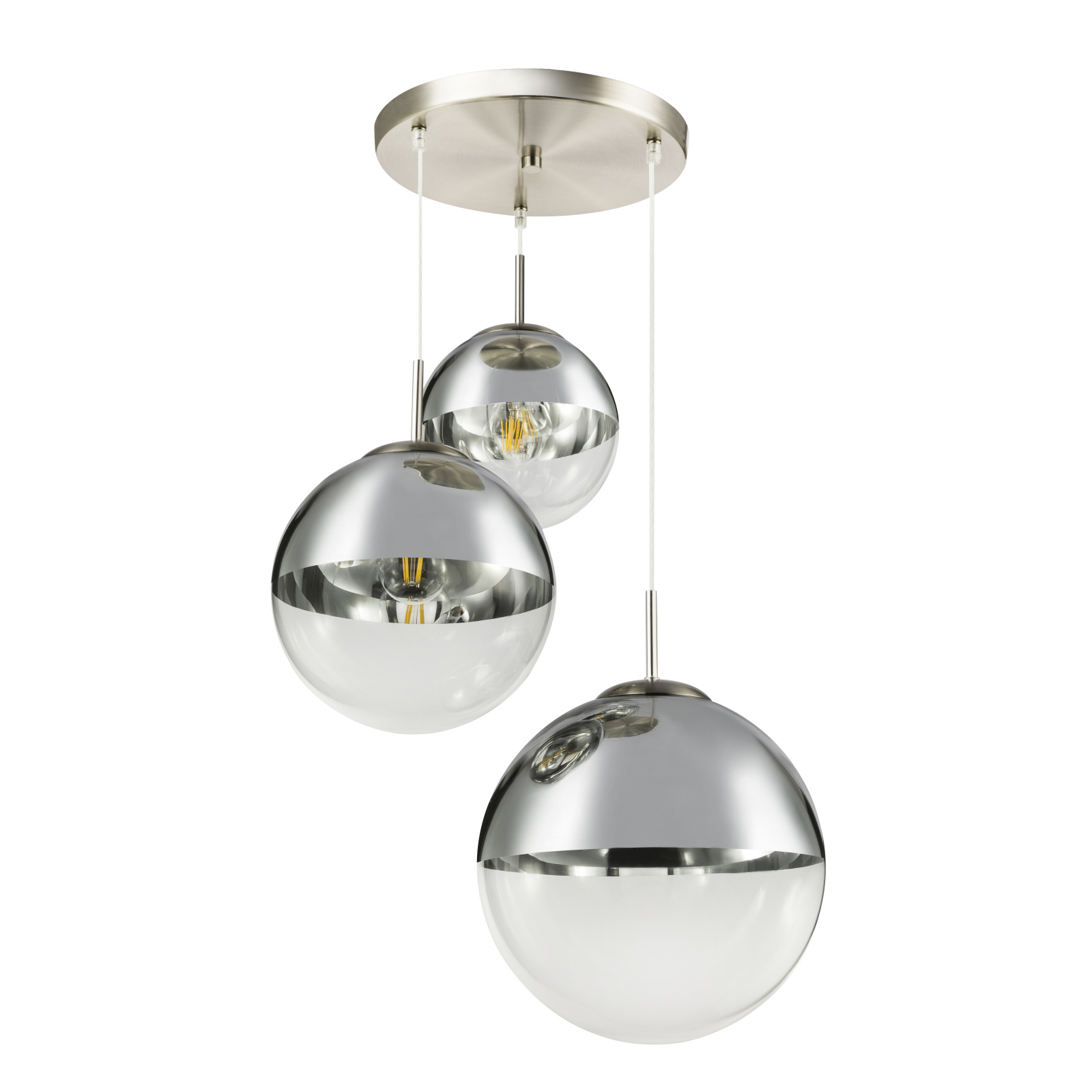Pendul GLOBO, 40W, E27, nichel