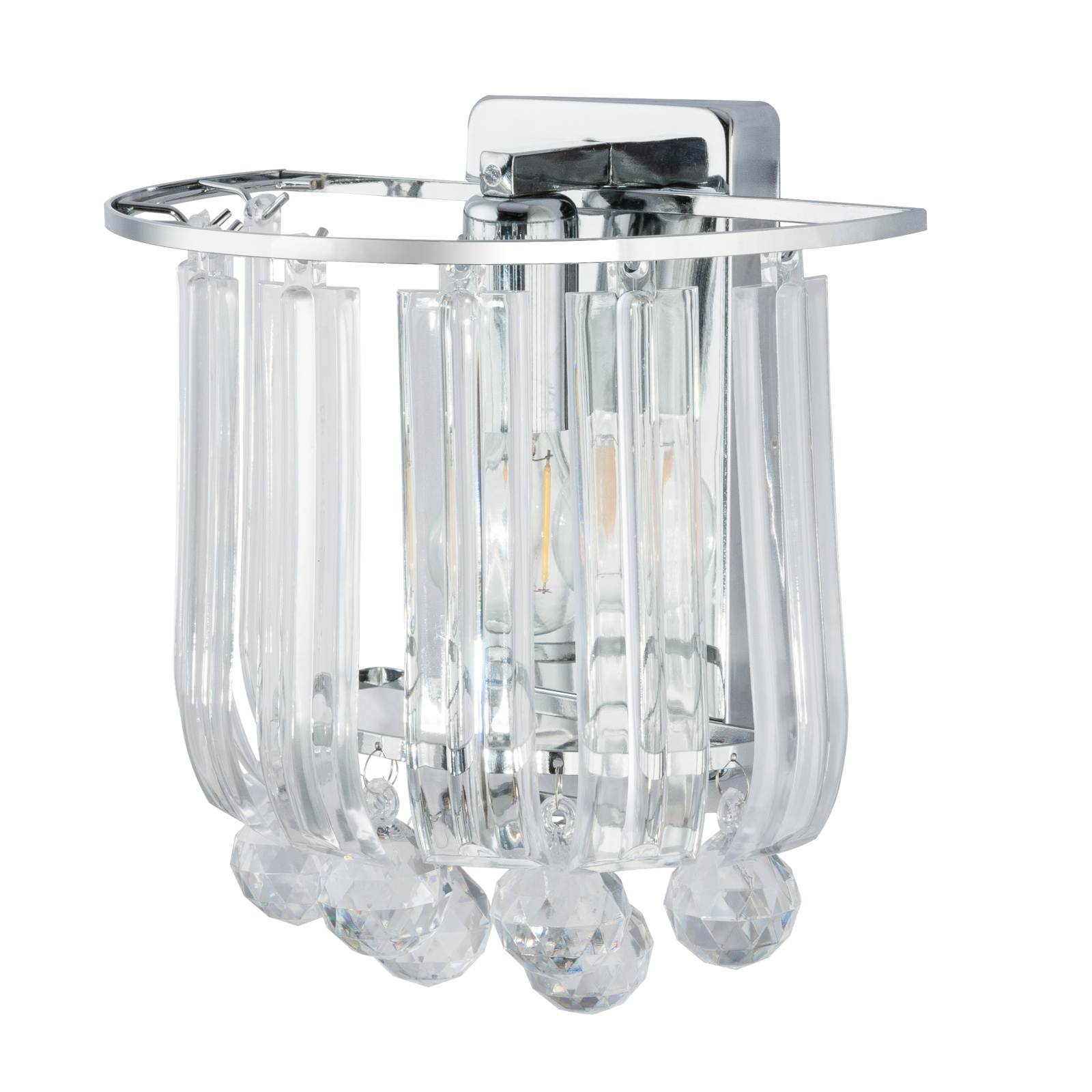 Aplica de perete GLOBO LIGHTING Minnesota, bec incandescent, E14, 40W, crom