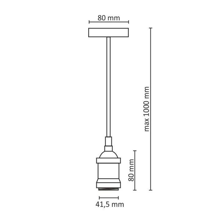 Lustra tip pendul, Cupru, 20 W, 1 x E27  Sanico Polux