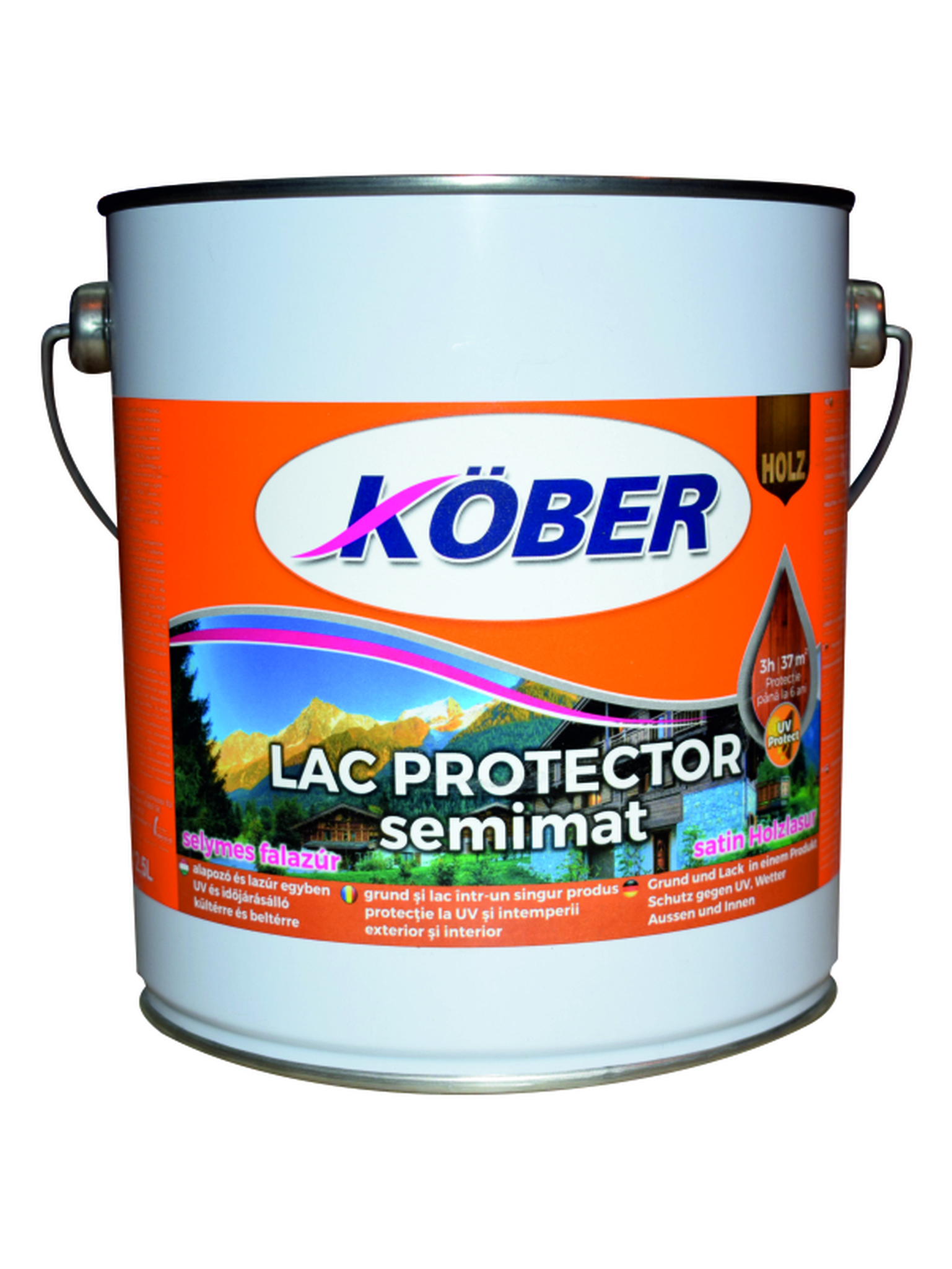 Lac pentru lemn, maslin, 2.5 l  Kober