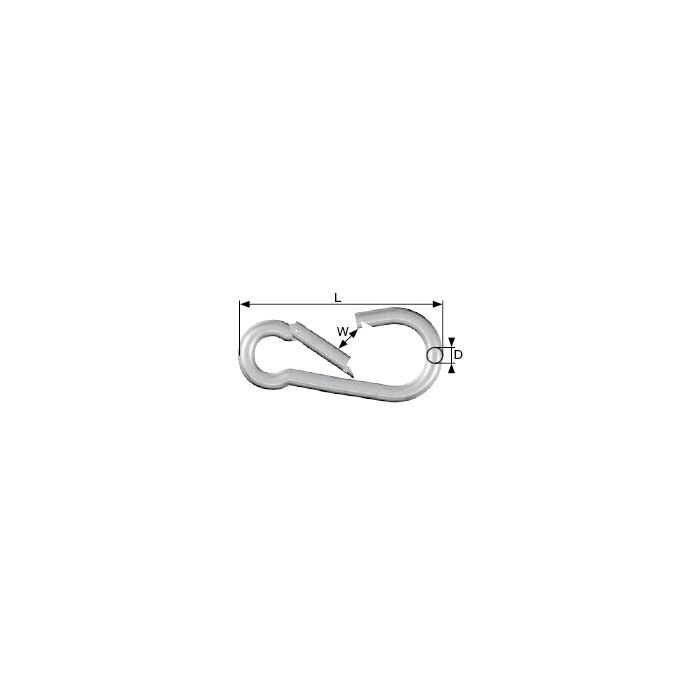 Carabina aluminiu eloxat, 6 x 60 mm, rosu
