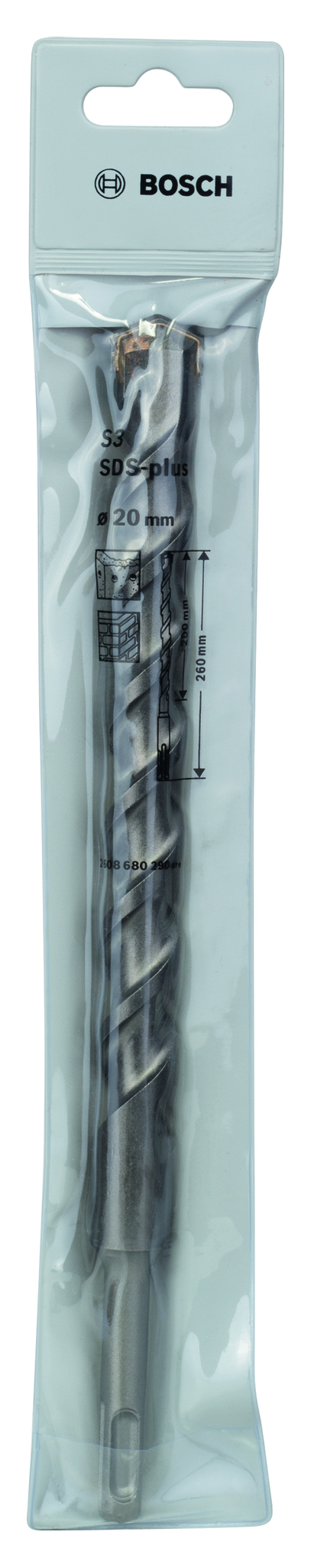 Burghiu SDS-Plus Bosch, 20 x 200/260 mm