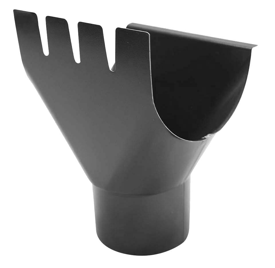 Racord jgheab burlan d125 90mm, gri Bravo
