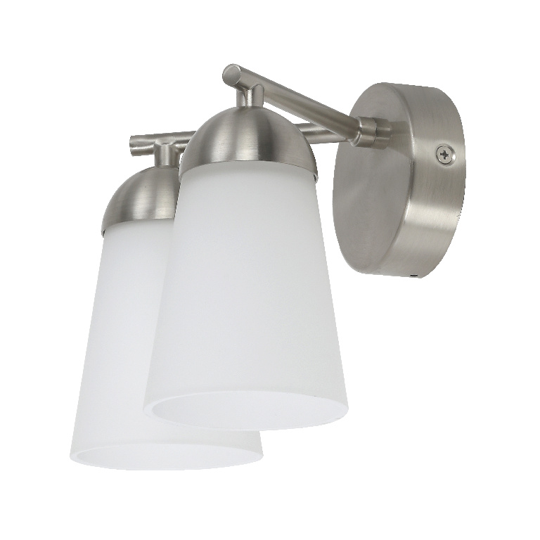 Aplica GOODHOME Dudhon, 2 x 4.2W, IP44, alb-argintiu