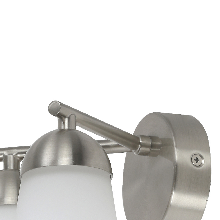 Aplica GOODHOME Dudhon, 2 x 4.2W, IP44, alb-argintiu