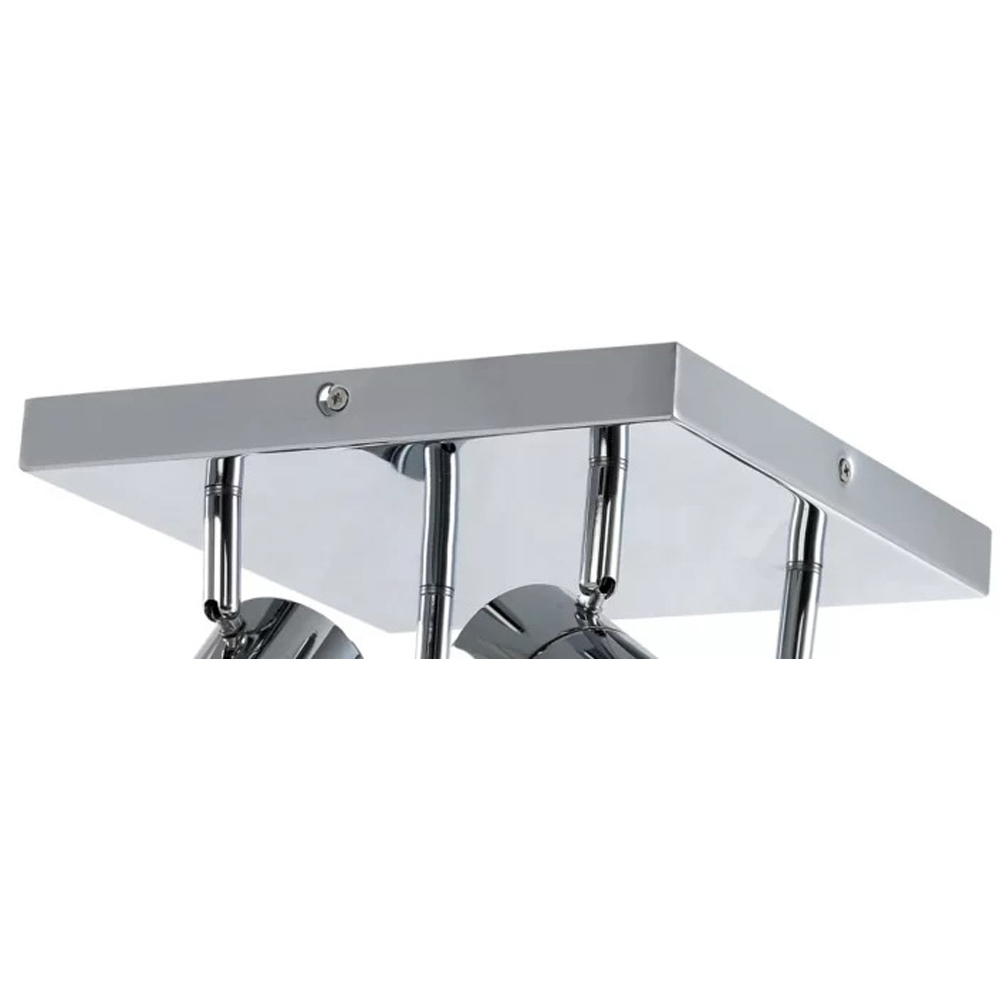 Aplica Tellot GoodHome, 4  GU10, IP44, metal, argintiu
