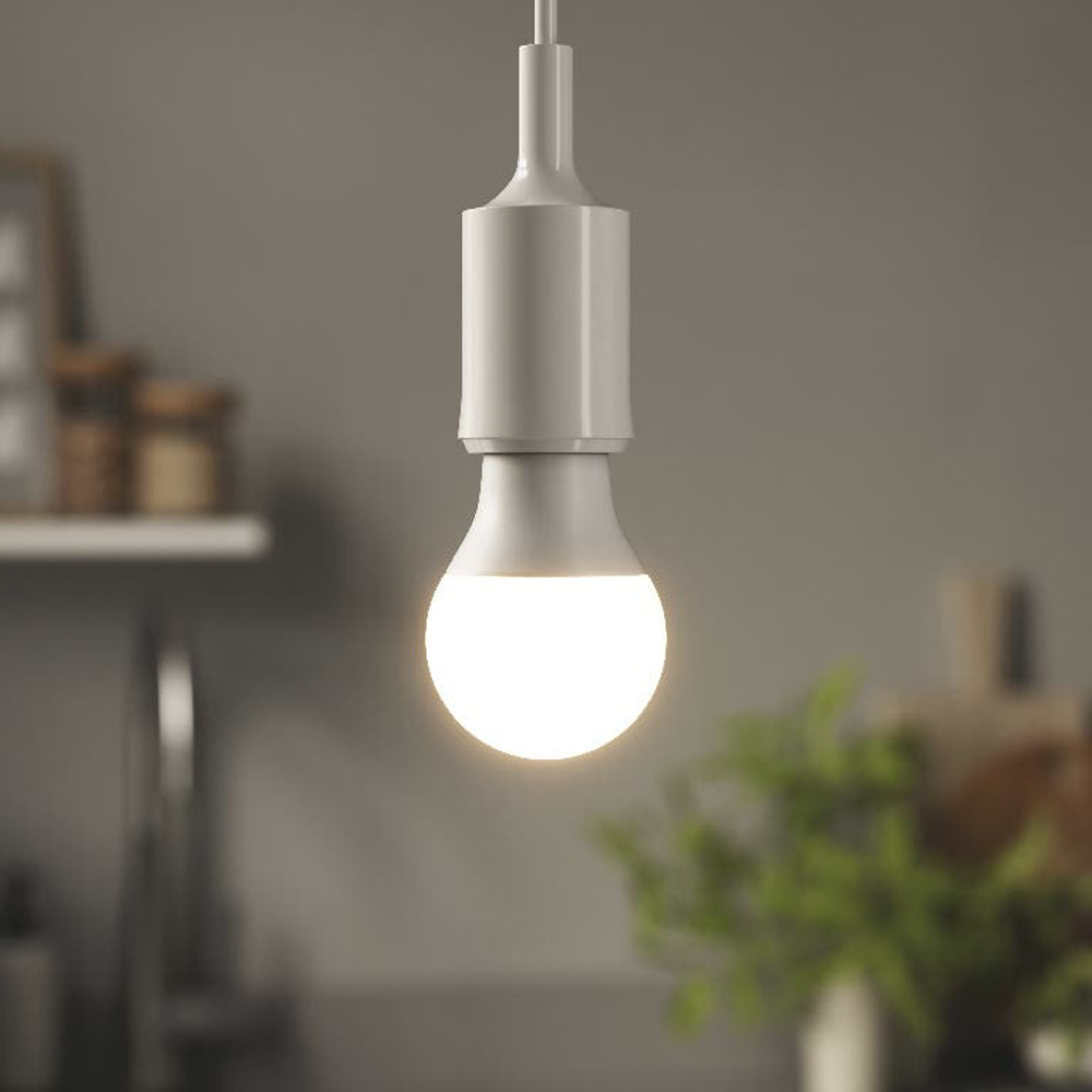 Set 3 becuri LED A55 DIALL, E27, 4.2W, 470lm, 2700K
