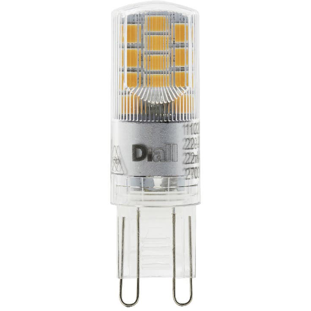 Set 2 becuri LED DIALL, G9, 2.6W, 300lm, 2700K