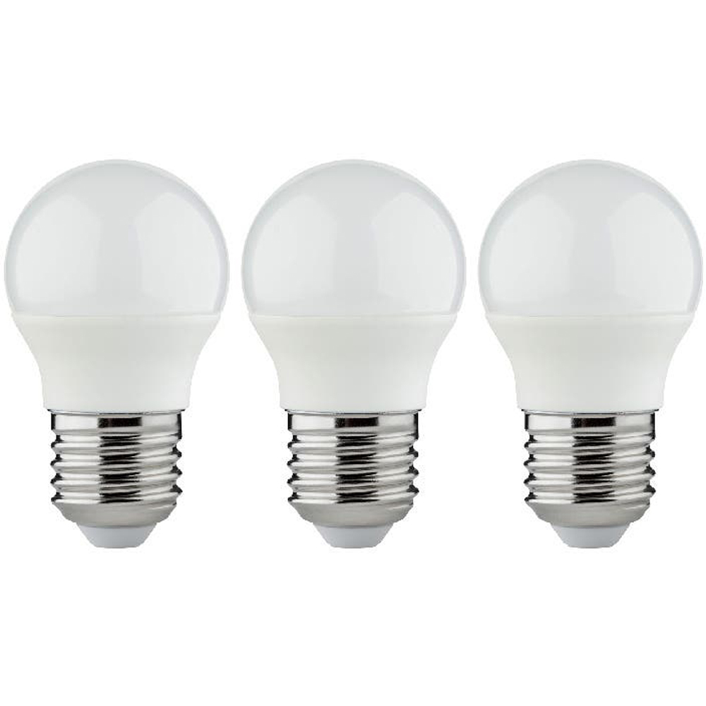 Set 3 becuri LED DIALL, E27, 4.2W, 470lm, 2700K