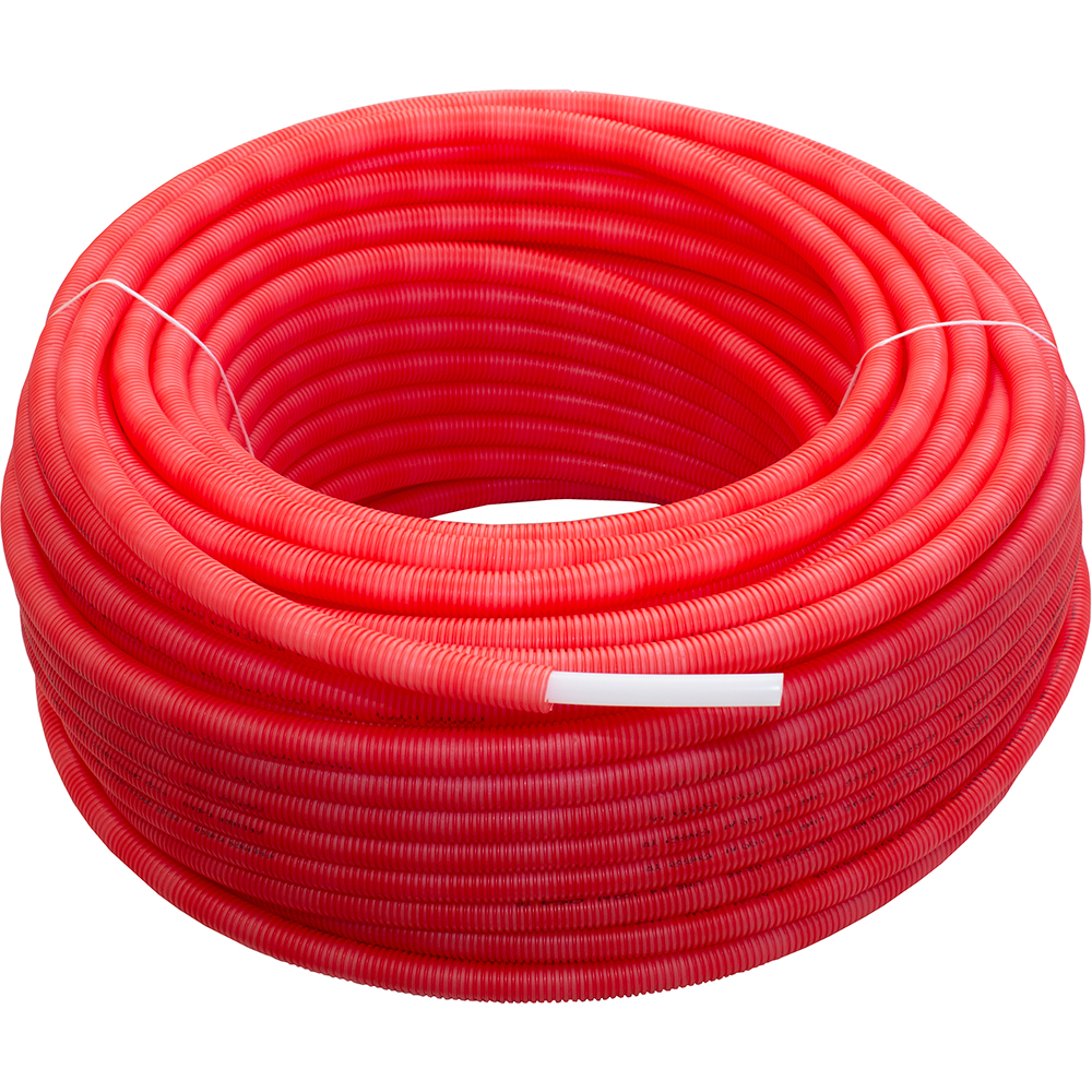 Teava SANICA PEX B, D16, protectie rosie, lungime 100 m