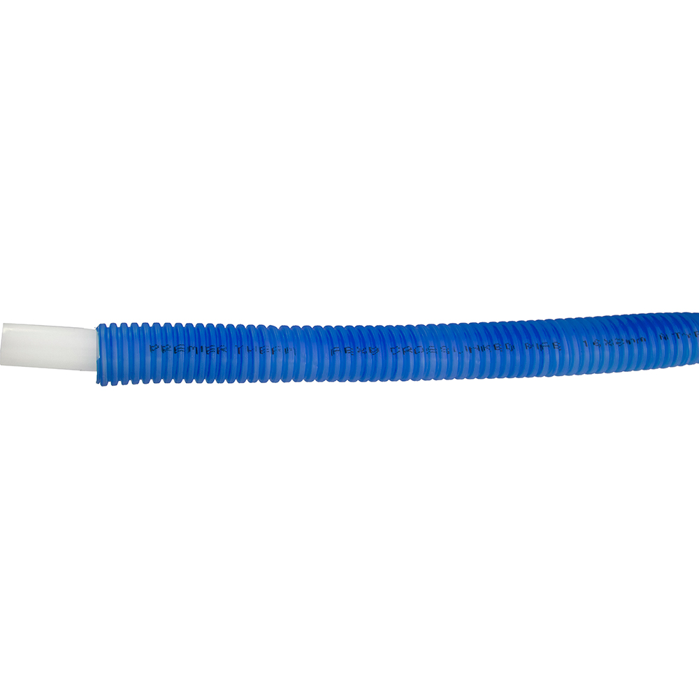 Teava SANICA PEX B, D16, protectie albastra, lungime 100 m