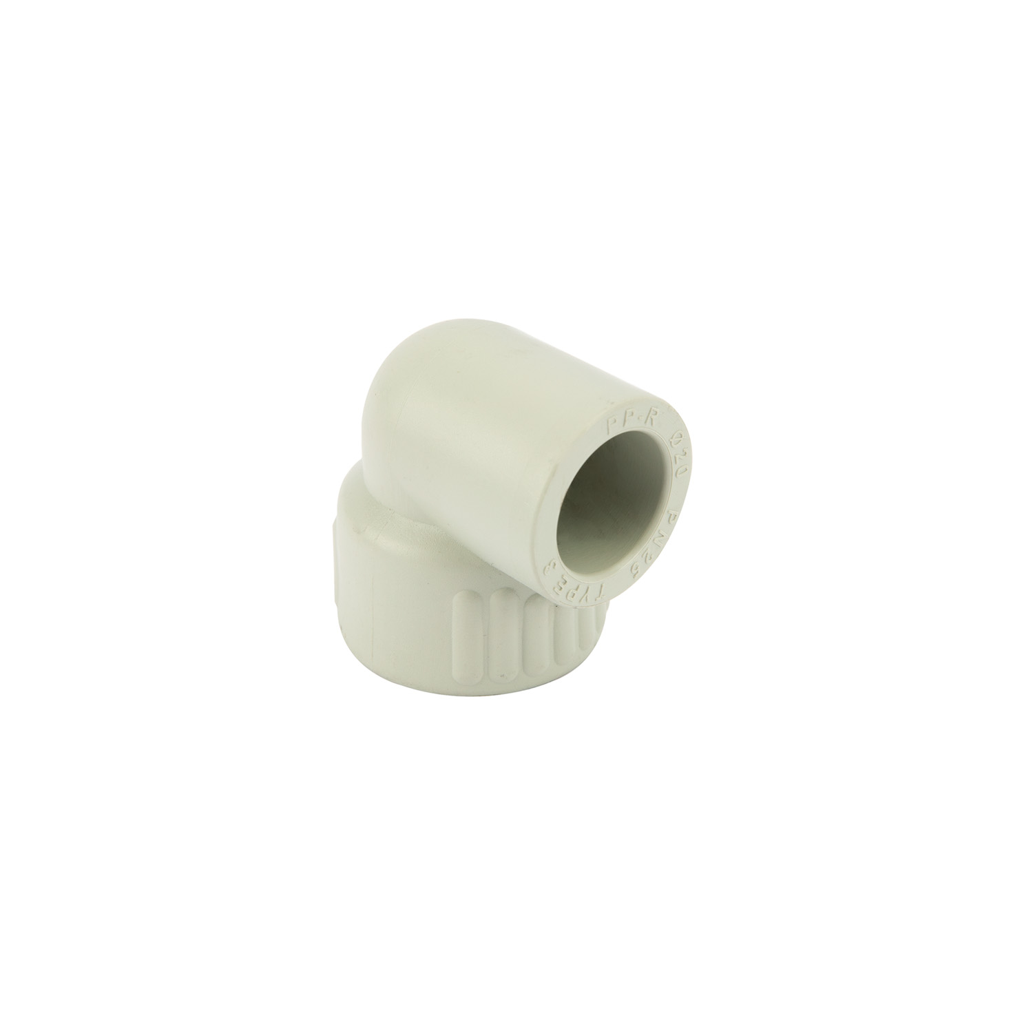 Cot PPR, gri, 20 mm, racord 1/2, filet interior