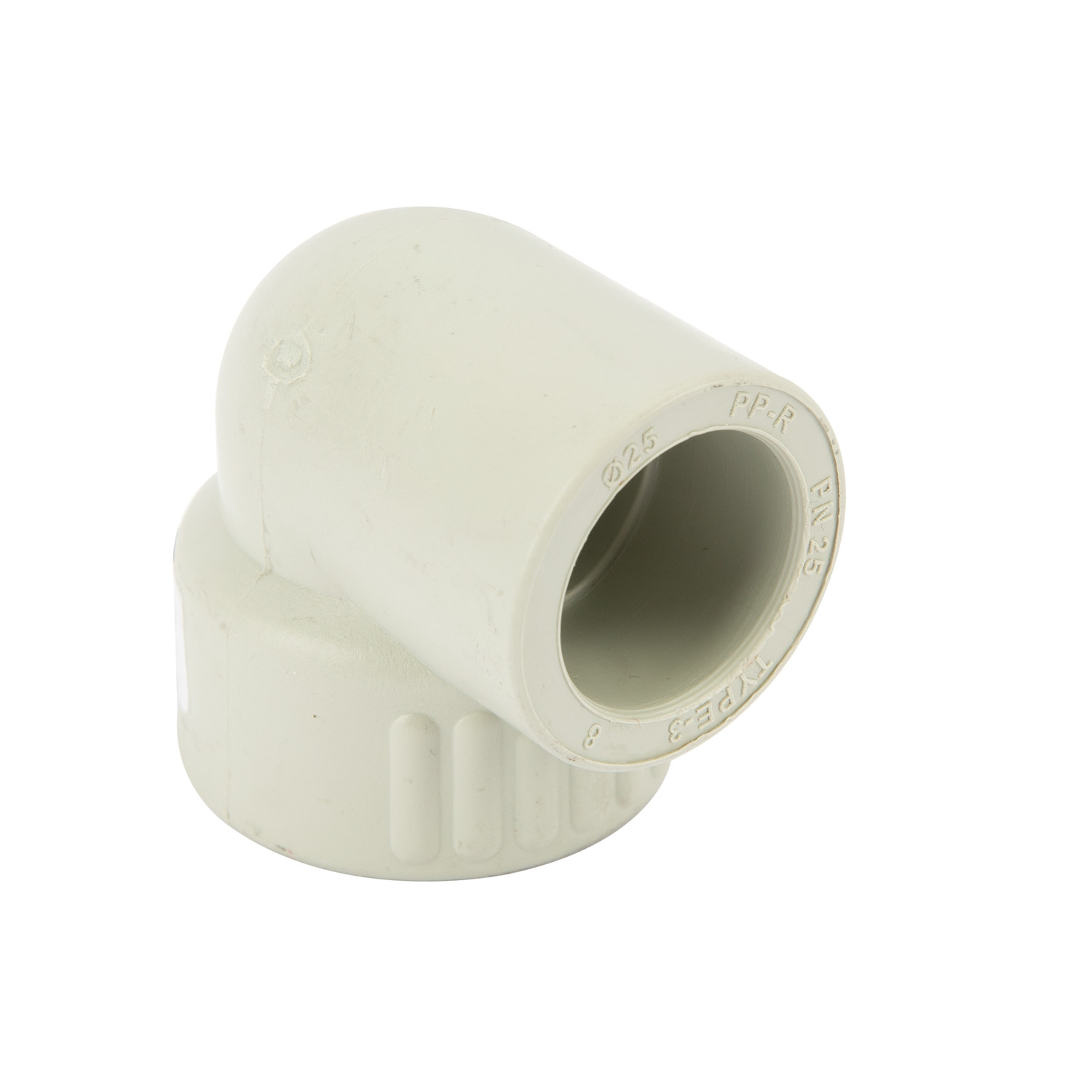 Cot PPR, gri, 25 mm, racord 3/4, filet interior
