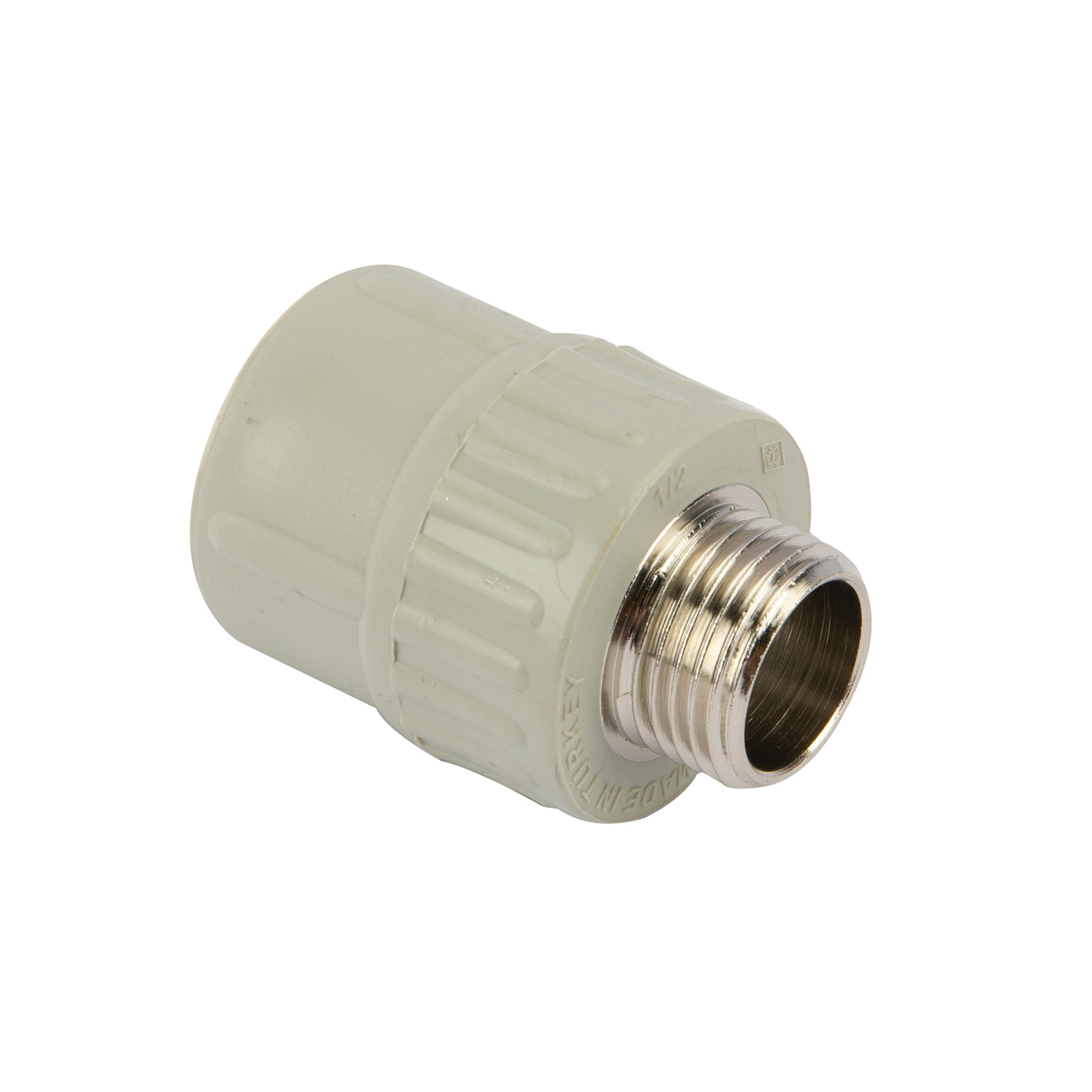 Racord PPR gri, 25 mm, racord 1/2, filet exterior