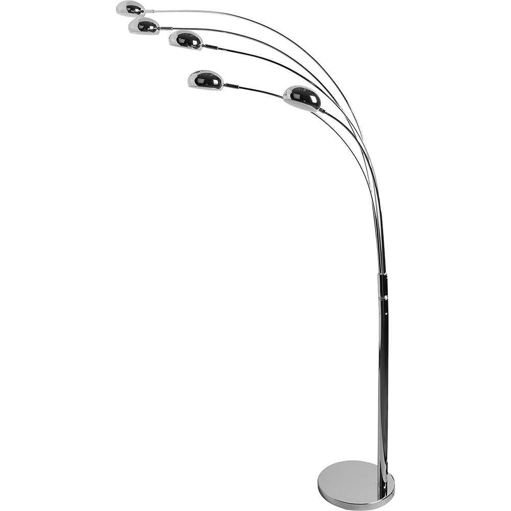 Lampadar LED reglabil GOODHOME Coolah, 160 cm, 38W, 2600lm, IP20, argintiu