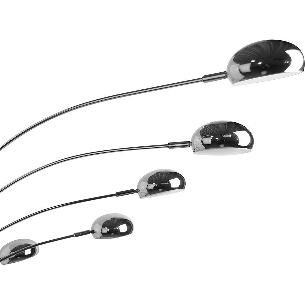 Lampadar LED reglabil GOODHOME Coolah, 160 cm, 38W, 2600lm, IP20, argintiu