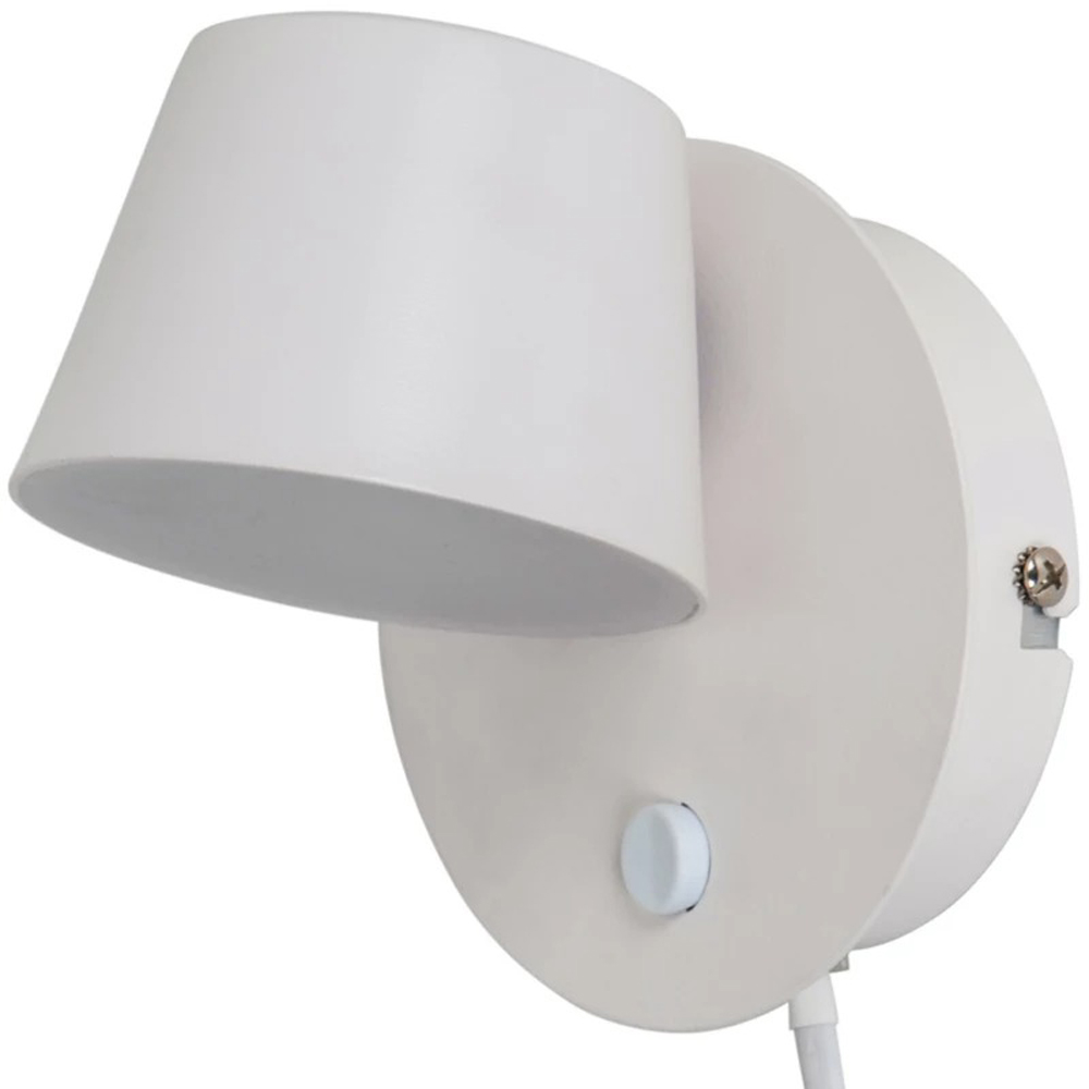 Aplica decorativa Hagals GoodHome, LED integrat, 4 W, 290 lm, corp metalic, alb
