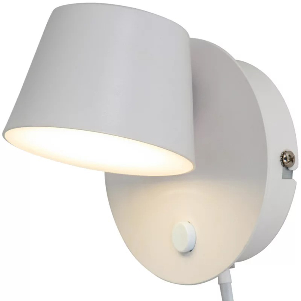 Aplica decorativa Hagals GoodHome, LED integrat, 4 W, 290 lm, corp metalic, alb