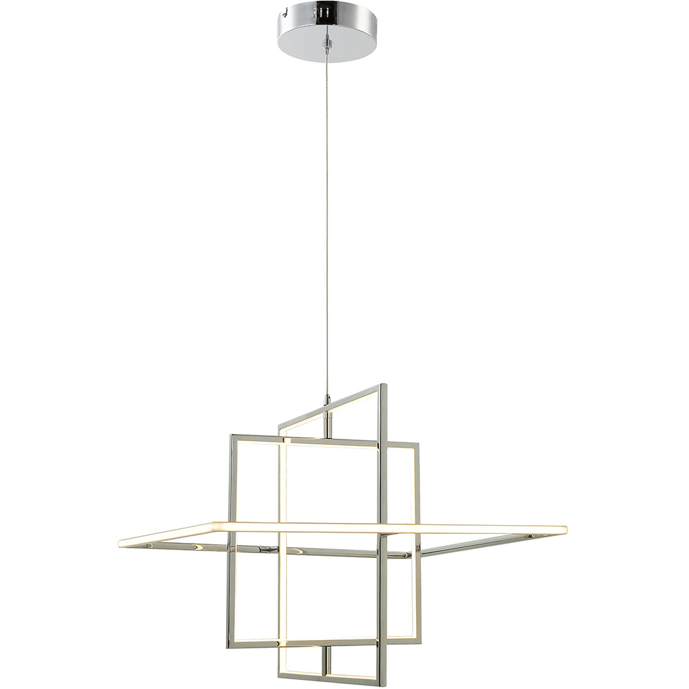 Pendul GOODHOME Kohmani, 30W, LED, argintiu