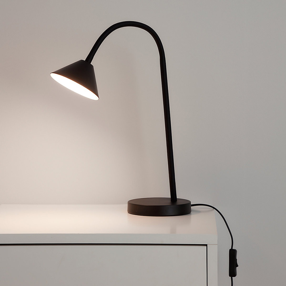 Veioza GOODHOME Opp, 5.8W, 500lm, IP20, negru