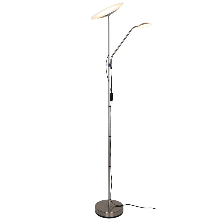 Lampadar Argintiu, LED integrat, 18 W, 165 cm  GoodHome Picrite