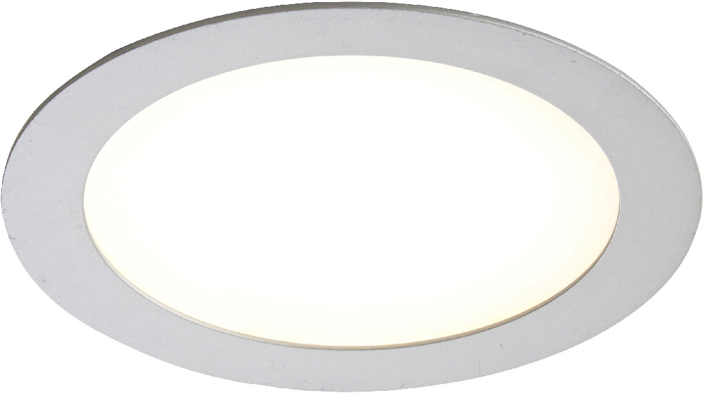 Spot LED incastrat Colours Octave, rotund, argintiu, 10 W, 850 lm, IP20