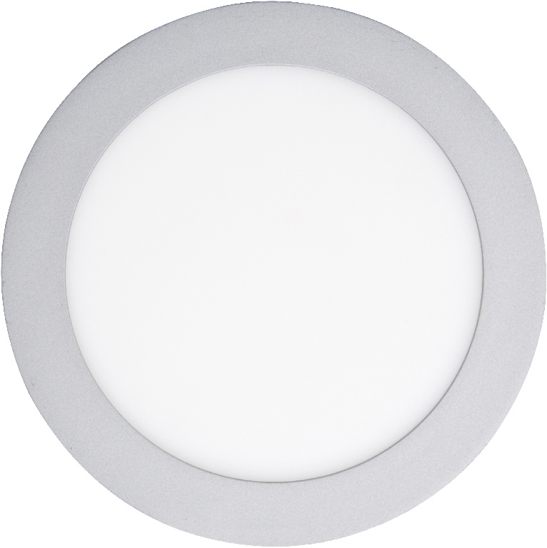 Spot LED incastrat Colours Octave, rotund, argintiu, 10 W, 850 lm, IP20