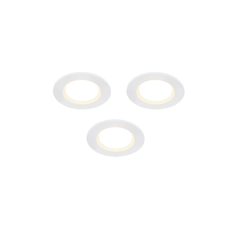 Set 3 spoturi LED COLOURS Thorold, diametru 6.1W, 500lm, 4000K, alb