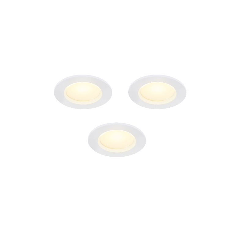 Set 3 spoturi LED COLOURS Thorold, diametru 6.1W, 500lm, 4000K, alb