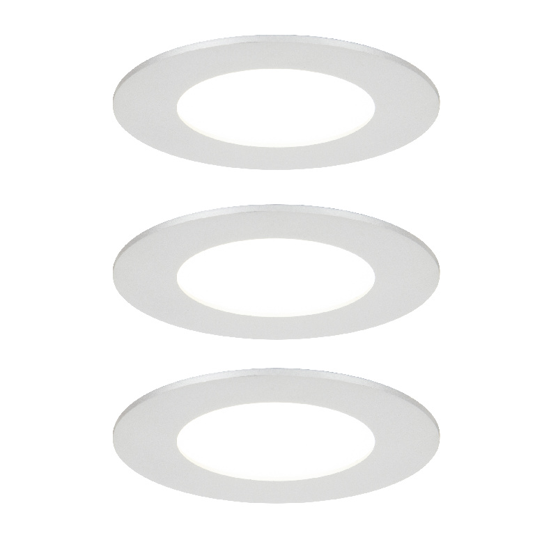 Set 3 spoturi LED COLOURS Maia, 2.8W, 210lm, 4000K, argintiu