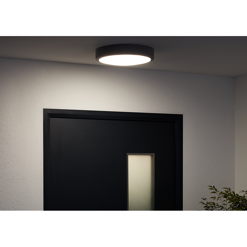 Plafoniera LED integrat Sanbo COLOURS, 20W, 1000 lm, 4000K, IP65, gri