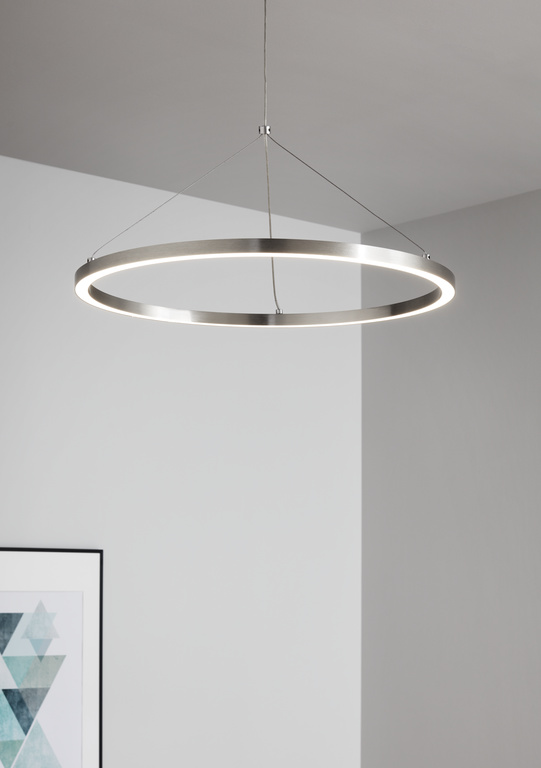 Lustra LED tavan GoodHome Taphao, 40W, 2200lm, IP20, crom