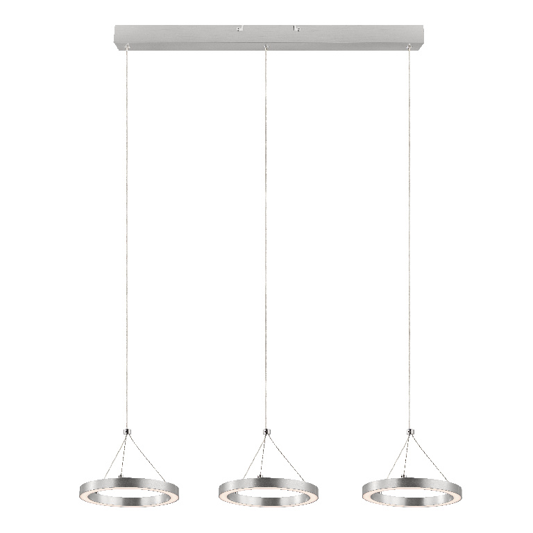 Lustra LED GoodHome Taphao, 36W, 2300lm, 3000K, argintiu