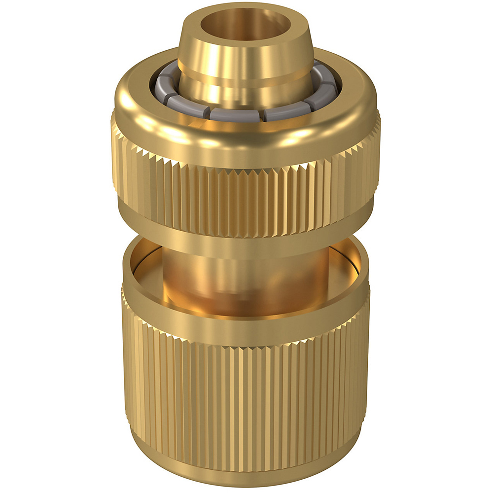 Conector furtun VERVE, 15 mm, auriu