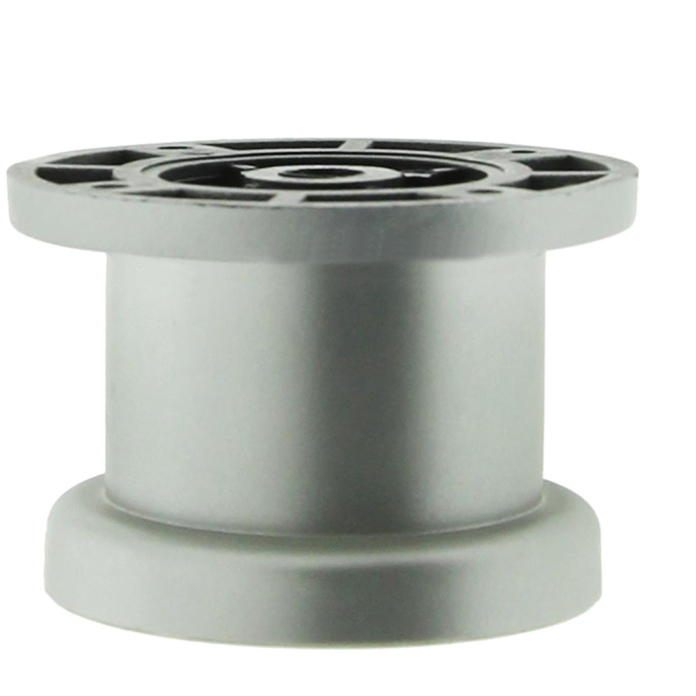 Picior, plastic, 50x50 mm, prindere rotunda cu surub, argintiu, 4 bucati