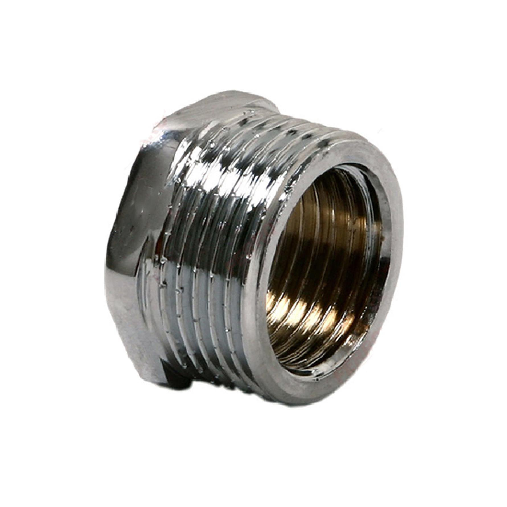 Reductie SONTEC, interior-exterior, 1/2"x3/8", alama, argintiu