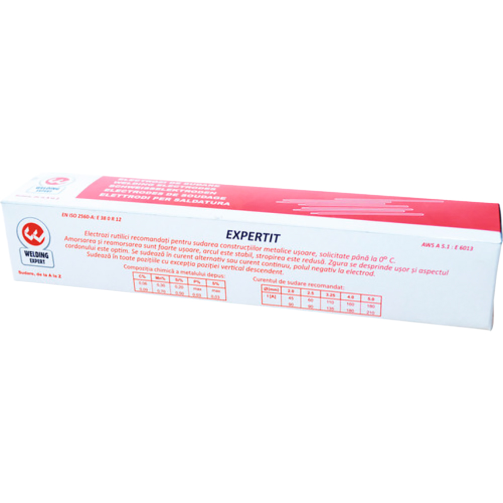 Electrozi rutilici WELDING EXPERT, 2.5 x 350 mm, 2 Kg, negru