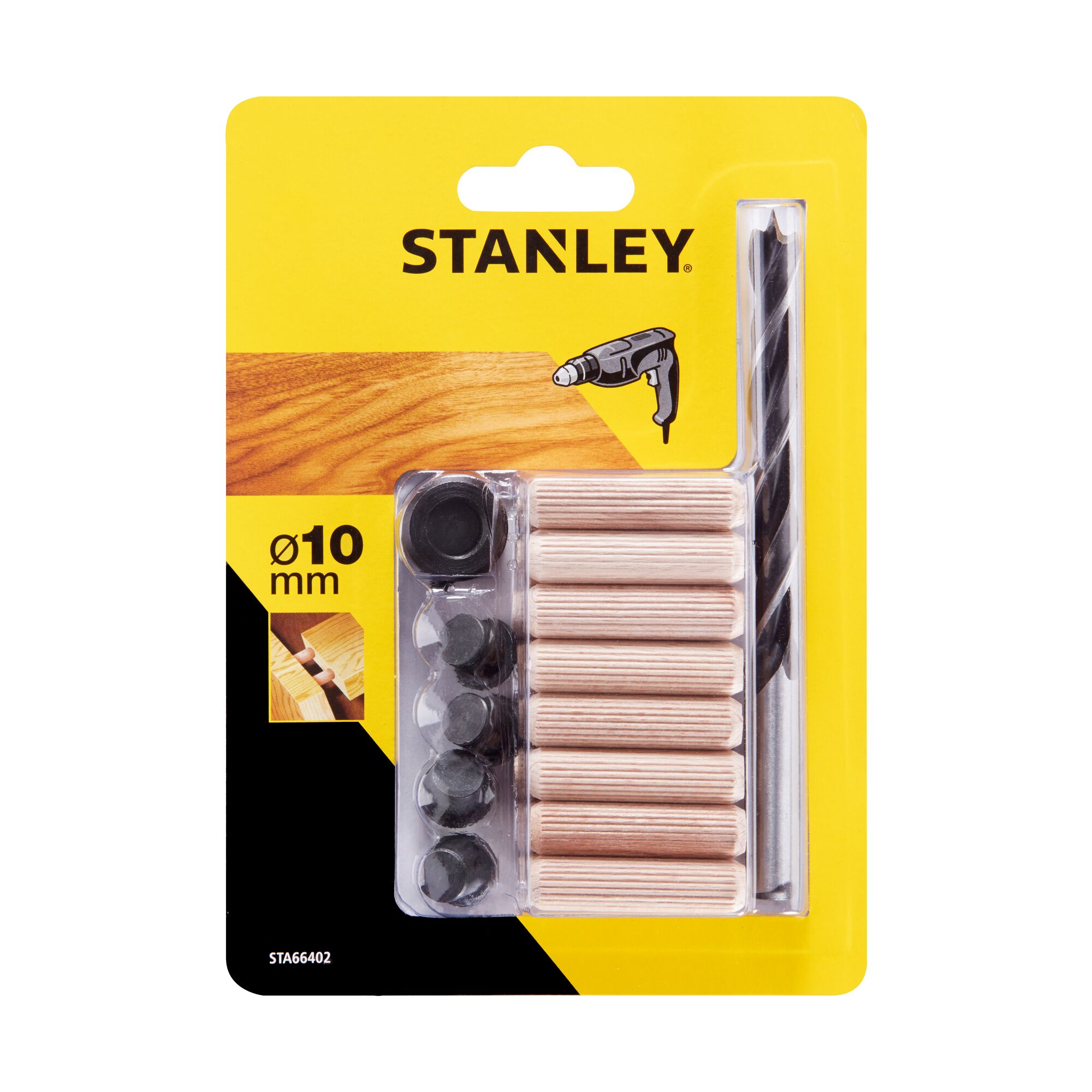 Set cepuri lemn 10 mm limitator  Stanley STA66402-QZ