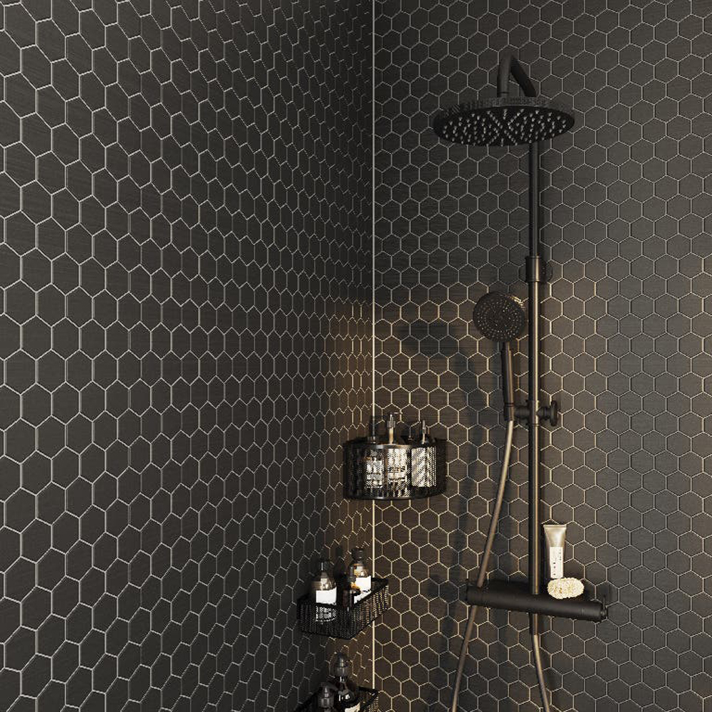 Sistem dus GOODHOME Selenga, termostat, 1 functie, negru
