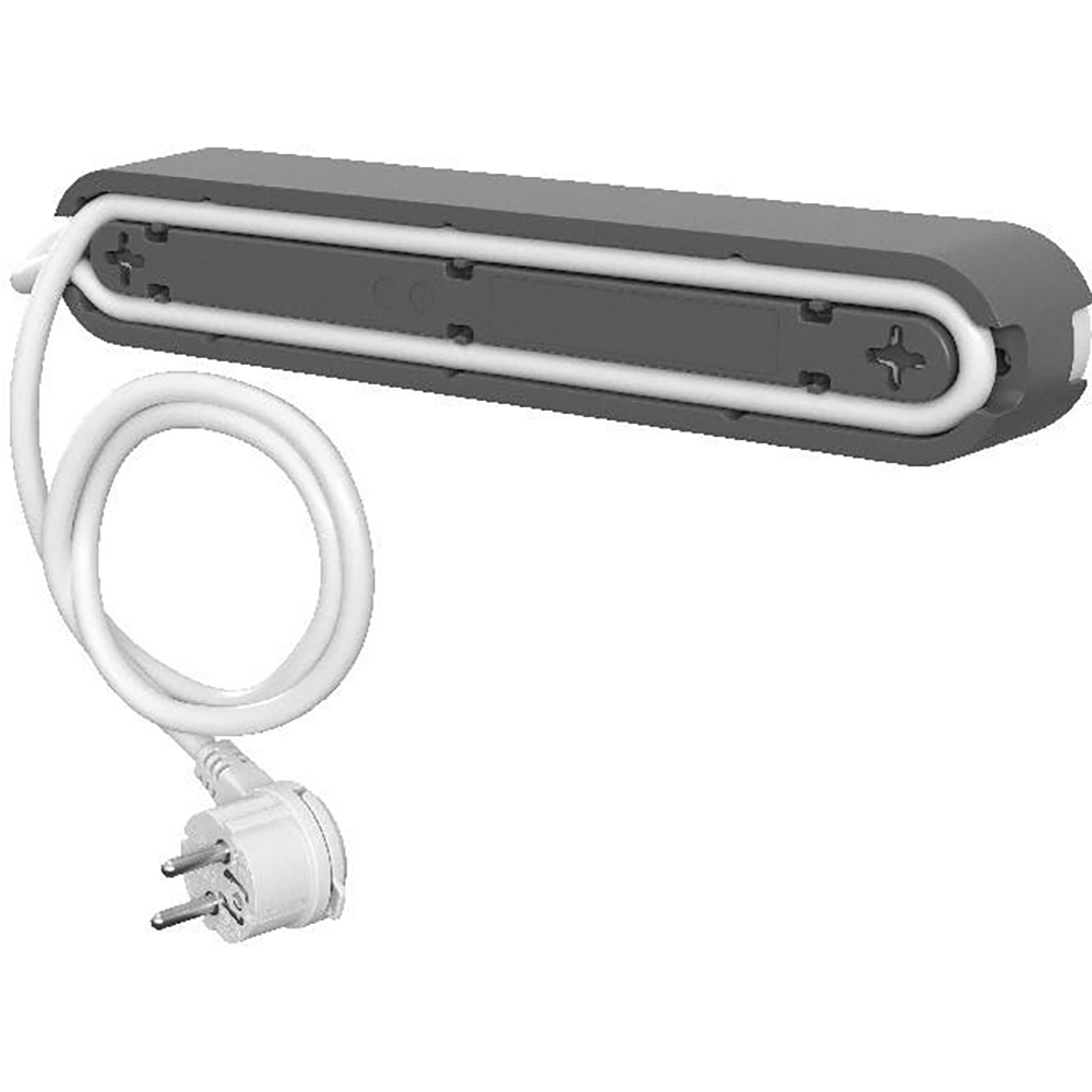 Prelungitor JACOBSEN, 3 prize Schuko, 1.5 m, 1.5 mm, alb/gri