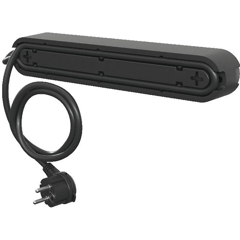 Prelungitor JACOBSEN, 4 prize Schuko, 1.5 m, 1.5 mm, cu intrerupator, negru