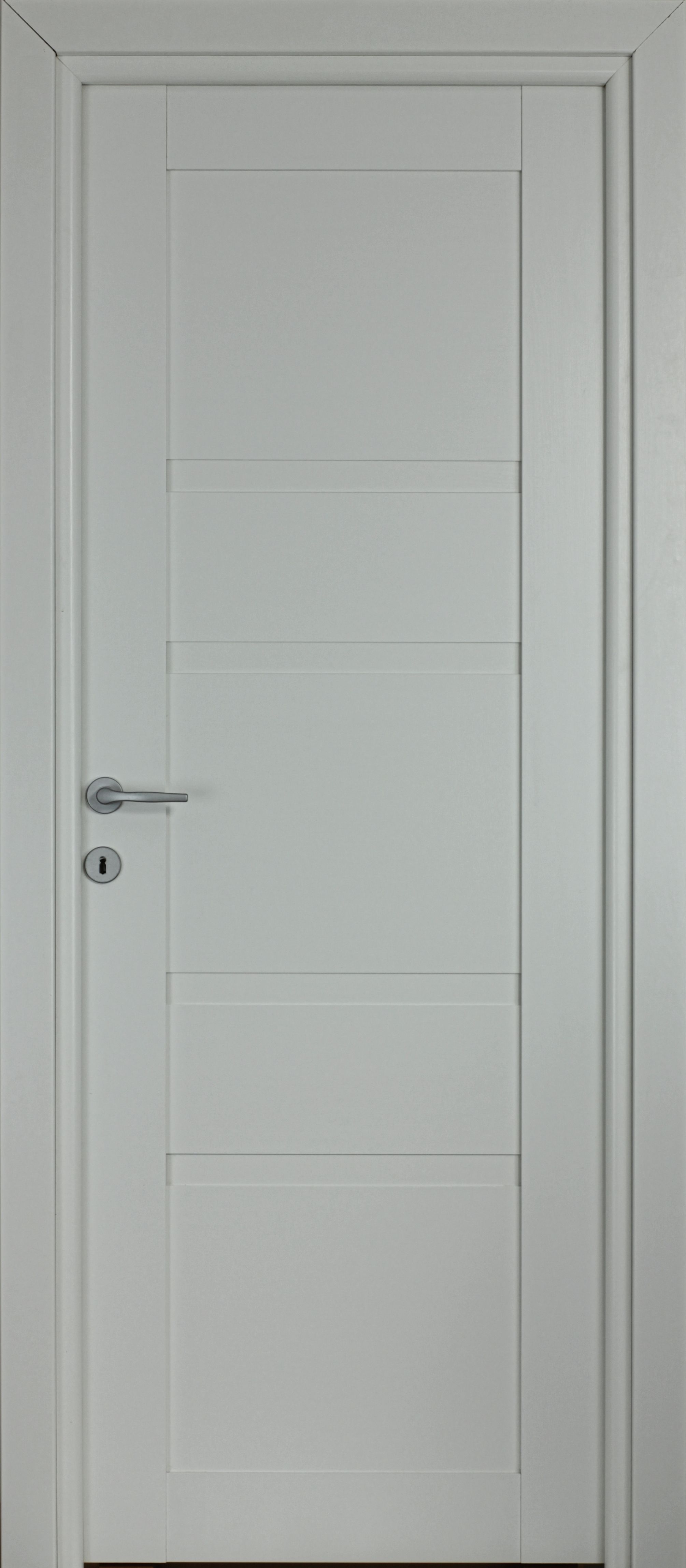 Usa interior Bella, fara geam, reversibila, MDF, 68 x 203 cm, alb