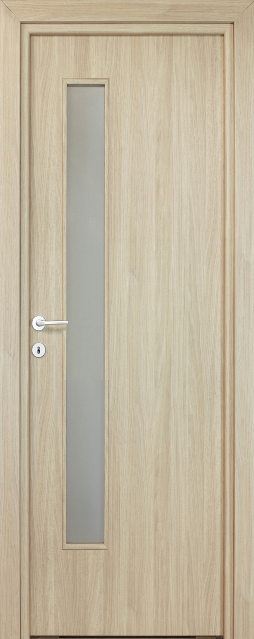 Usa interior Karpat, cu geam, reversibila, MDF, 68 x 203 cm, maro deschis