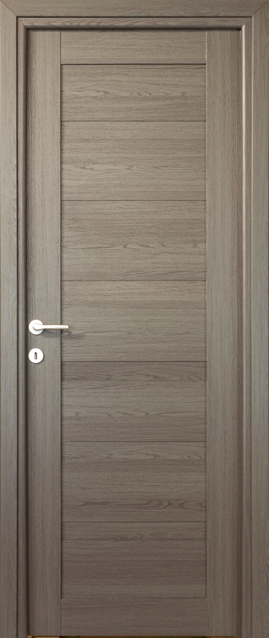 Usa interior Tisa, fara geam, reversibila, MDF, 68 x 203 cm, gri antracit